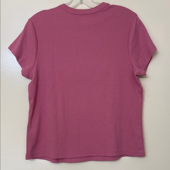 Old Navy Mauve Ribbed Short-Sleeve Tee - Picture 3 of 3